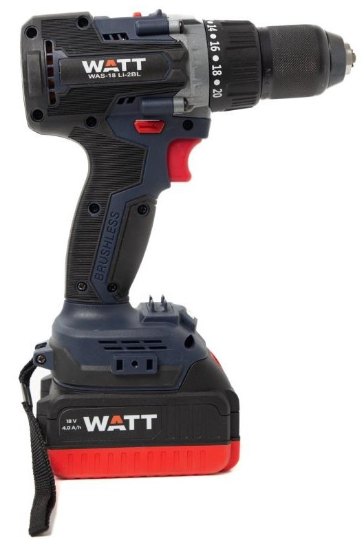 Аккумуляторная дрель-шуруповерт Watt WAS-18 Li-2BL (1.018.090.00) Аккумуляторная дрель-шуруповерт Watt WAS-18 Li-2BL (1.018.090.00)