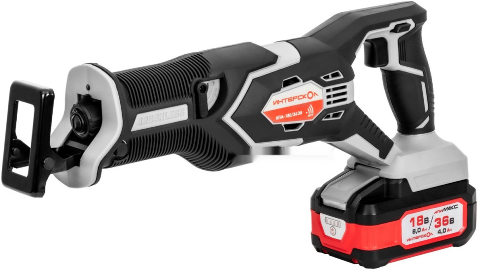 Сабельная пила Интерскол НПА-200/36В 833.2.2.70 (с 2-мя АКБ, кейс)