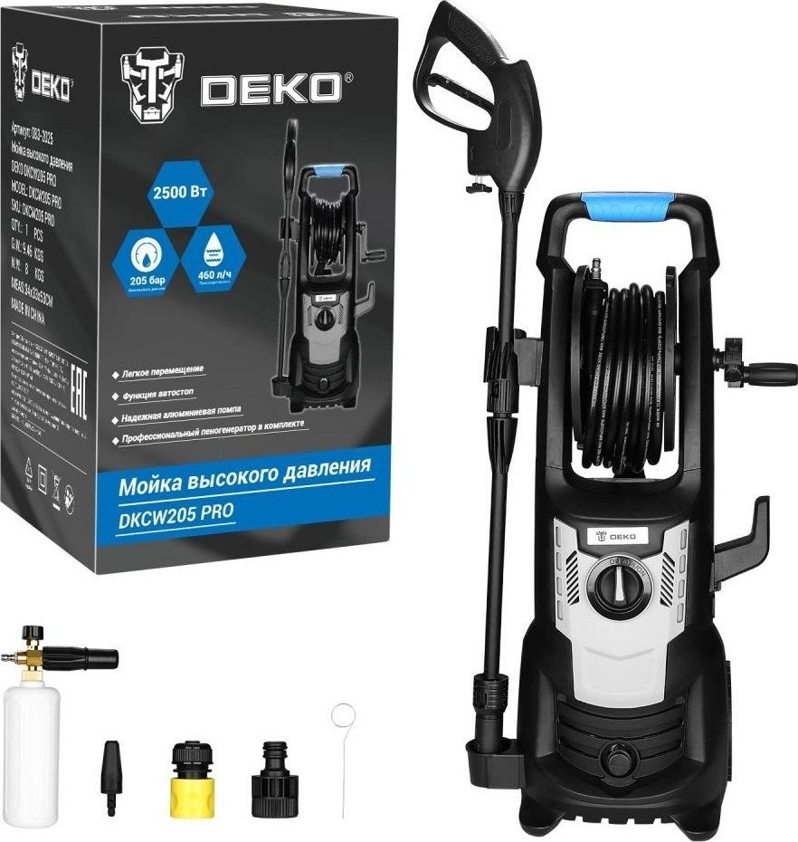 Мойка высокого давления Deko DKCW205 PRO 083-2025