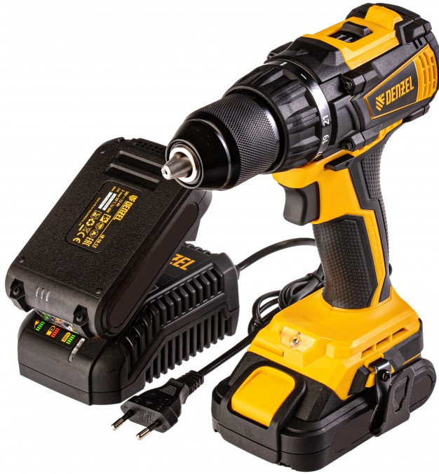 Дрель-шуруповерт Denzel BLDL-IB-IB-18-02 Дрель-шуруповерт Denzel BLDL-IB-IB-18-02