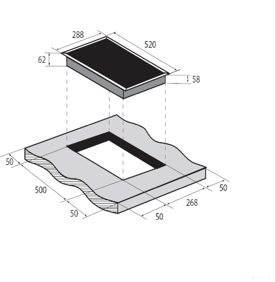 Варочная панель ZUGEL ZIH293W