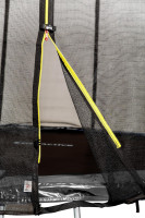 Батут GetActive Jump 12ft - 374 см с лестницей, внешней сеткой (черный)