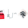 Батут GetActive Jump 12ft - 374 см с лестницей, внешней сеткой (черный)