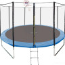 Батут GetActive Jump 14ft - 435 см лестница, сетка, кольцо (синий) Батут GetActive Jump 14ft - 435 см лестница, сетка, кольцо (синий)