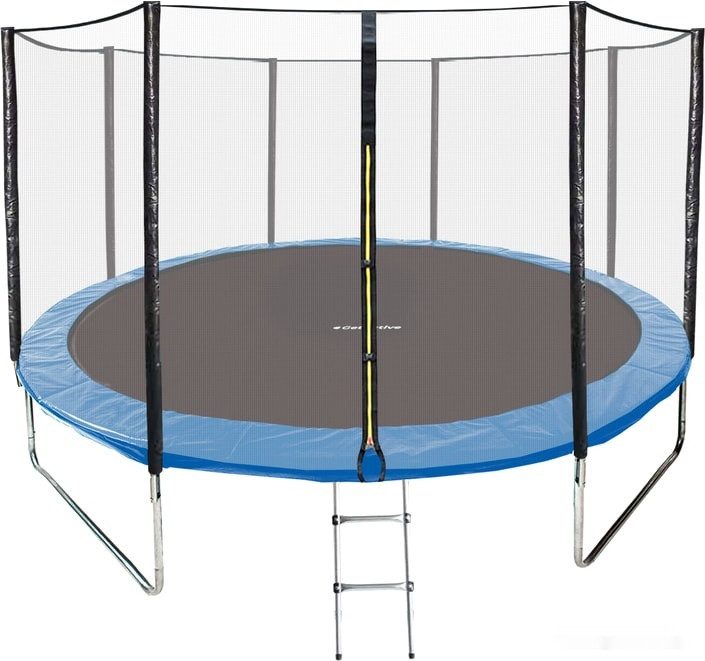 Батут GetActive Jump 14ft - 435 см лестница, сетка, кольцо (синий) Батут GetActive Jump 14ft - 435 см лестница, сетка, кольцо (синий)