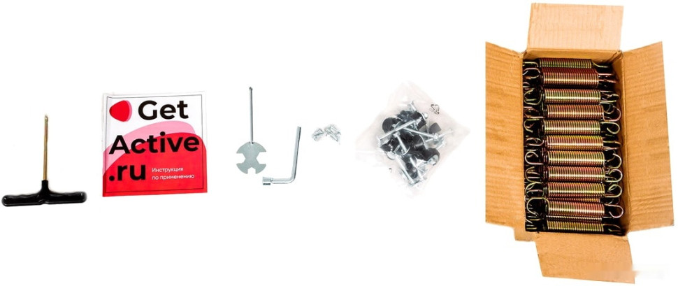 Батут GetActive Jump 14ft - 435 см лестница, сетка, кольцо (синий) Батут GetActive Jump 14ft - 435 см лестница, сетка, кольцо (синий)