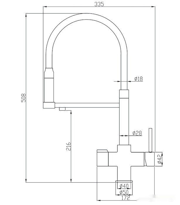 Смеситель Zorg Hammer SH 2003 (сатин) Смеситель Zorg Hammer SH 2003 (сатин)