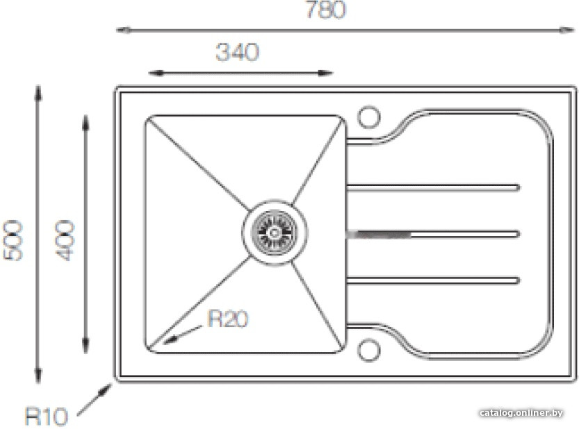 Кухонная мойка Zorg GS 7850 (черный)