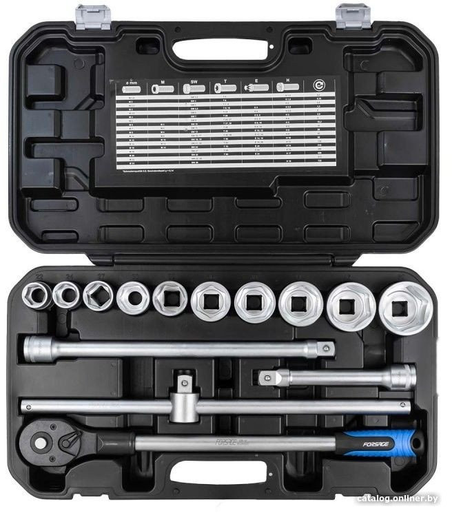 Набор трещотка с головками Forsage F-6151-5 (14 предметов) Набор трещотка с головками Forsage F-6151-5 (14 предметов)