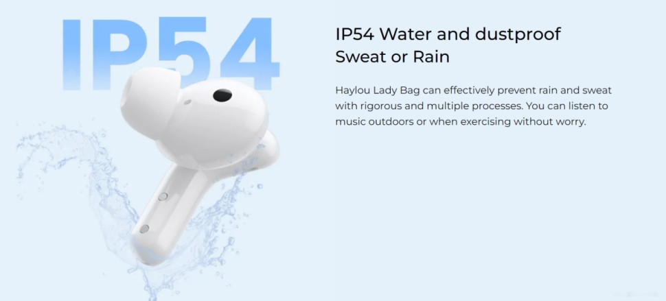 Наушники Haylou T87 Lady Bag (белый/бирюзовый, с цепочкой) Наушники Haylou T87 Lady Bag (белый/бирюзовый, с цепочкой)