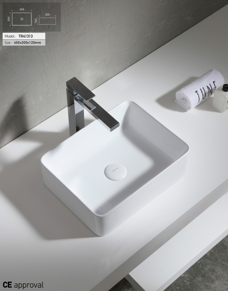 Умывальник Uptrend Roma (глянцевый белый) Умывальник Uptrend Roma (глянцевый белый)