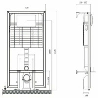Система инсталляции Pestan Sava Fix Slim SET40006469