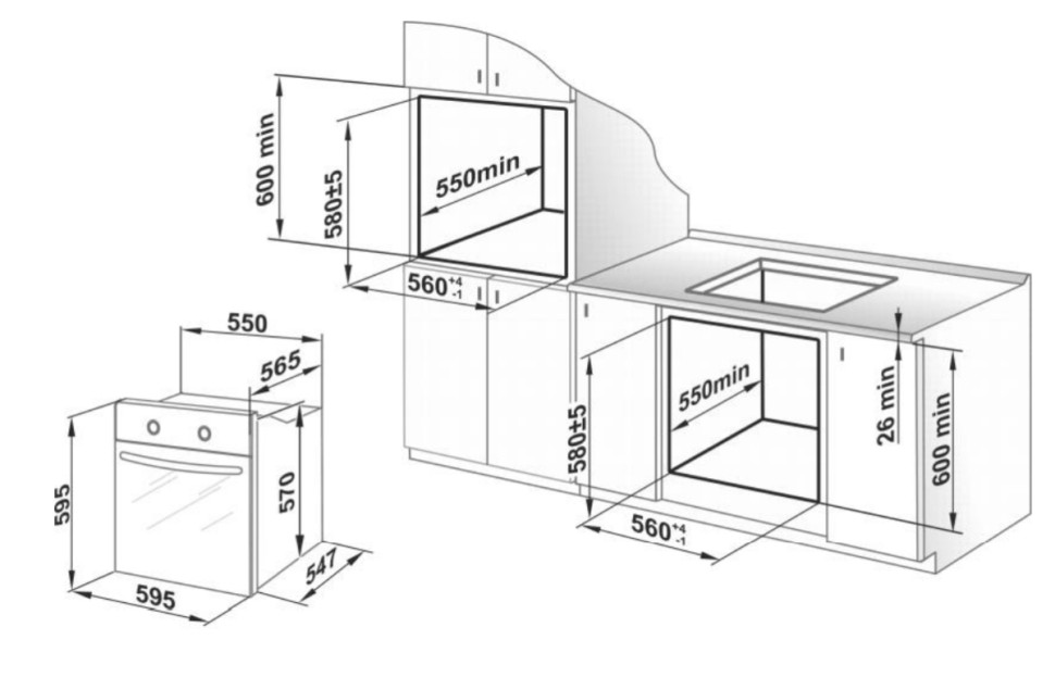 Духовой шкаф Weissgauff EOV 186 LB Духовой шкаф Weissgauff EOV 186 LB