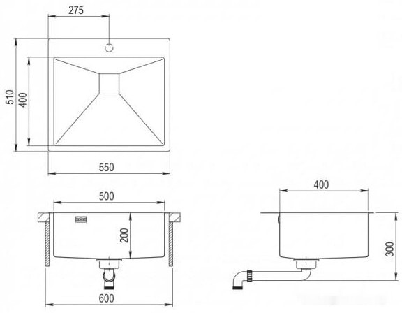 Кухонная мойка AquaSanita Steel AIR 100 N-C copper Кухонная мойка AquaSanita Steel AIR 100 N-C copper