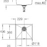 Кухонная мойка Grohe K700U 50-C 45.7/40.6 1.0 31653AP0 (черный гранит)