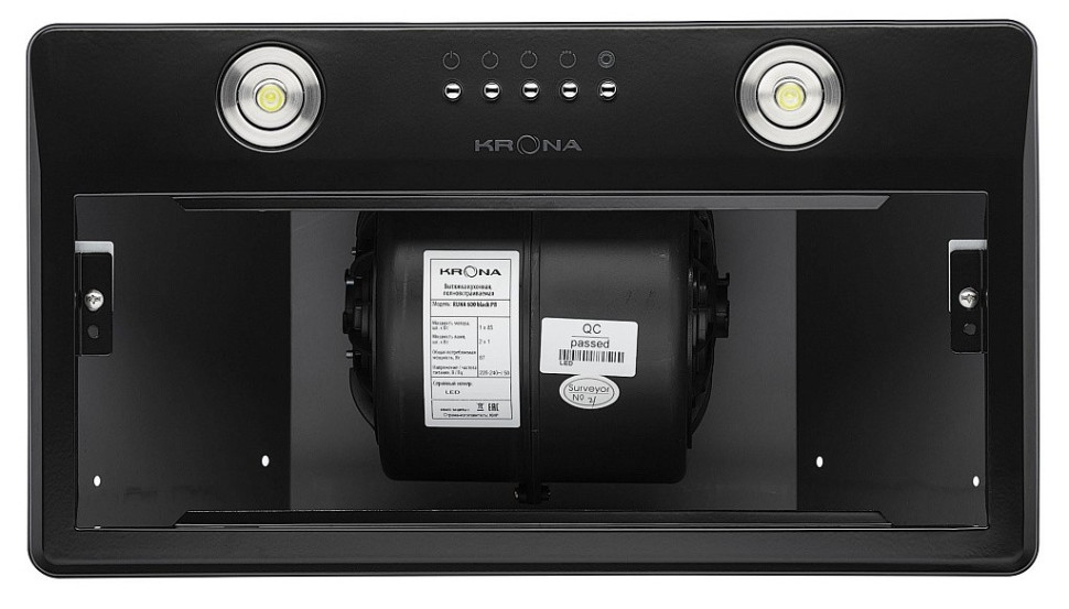 Вытяжка Krona Runa 600 PB (черный)