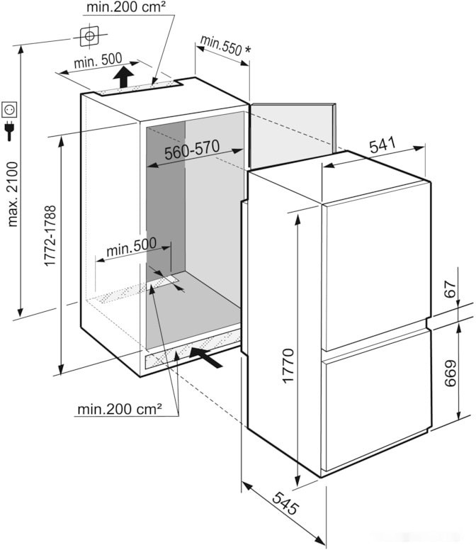 Холодильник Liebherr ICNSf 5103 Pure NoFrost Холодильник Liebherr ICNSf 5103 Pure NoFrost