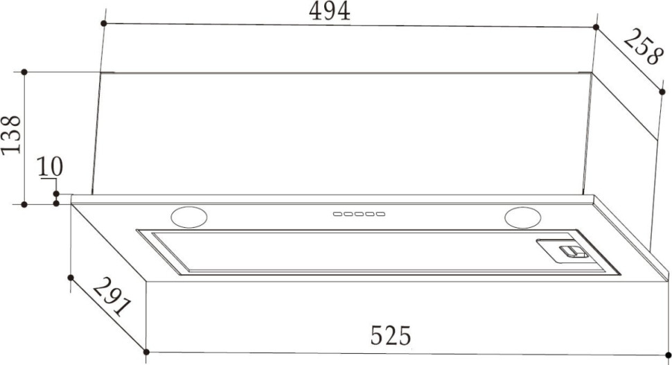 Вытяжка Weissgauff Fiona 60 X Вытяжка Weissgauff Fiona 60 X