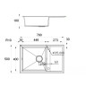 Кухонная мойка Zorg Steel Hammer SH R 7850 ONIX Кухонная мойка Zorg Steel Hammer SH R 7850 ONIX
