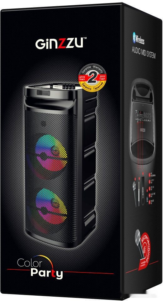 Колонка для вечеринок Ginzzu GM-240 Колонка для вечеринок Ginzzu GM-240