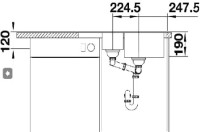 Кухонная мойка Blanco Legra 6S Compact жасмин