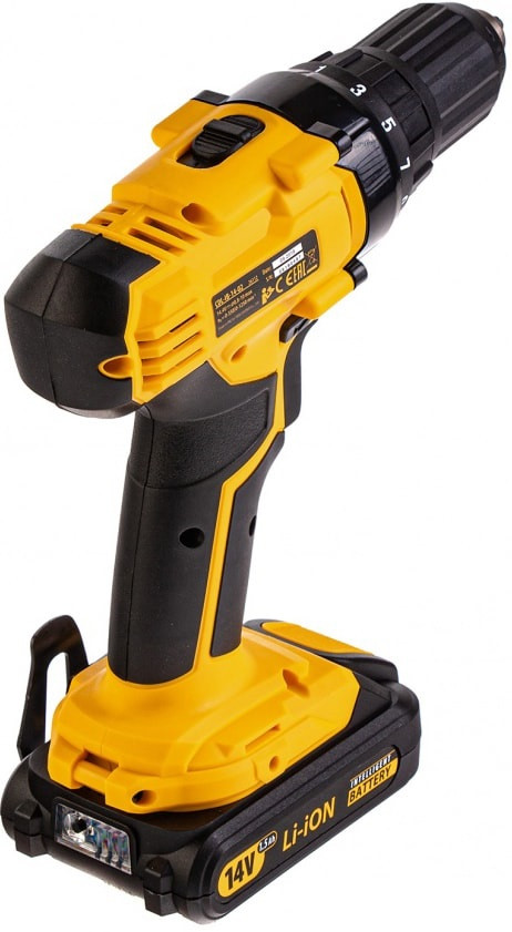 Дрель-шуруповерт Denzel CDL-IB-14-02 (с 2-мя АКБ, кейс) Дрель-шуруповерт Denzel CDL-IB-14-02 (с 2-мя АКБ, кейс)