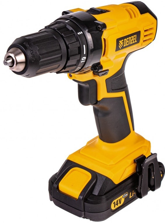Дрель-шуруповерт Denzel CDL-IB-14-02 (с 2-мя АКБ, кейс) Дрель-шуруповерт Denzel CDL-IB-14-02 (с 2-мя АКБ, кейс)