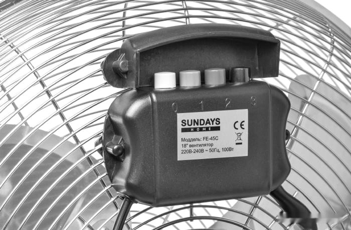Вентилятор Sundays Home FE-45C (серебристый) Вентилятор Sundays Home FE-45C (серебристый)