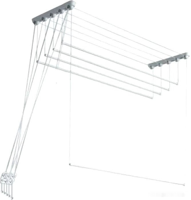 Сушилка для белья Comfort Alumin Euro Premium потолочная 5 прутьев 220 см