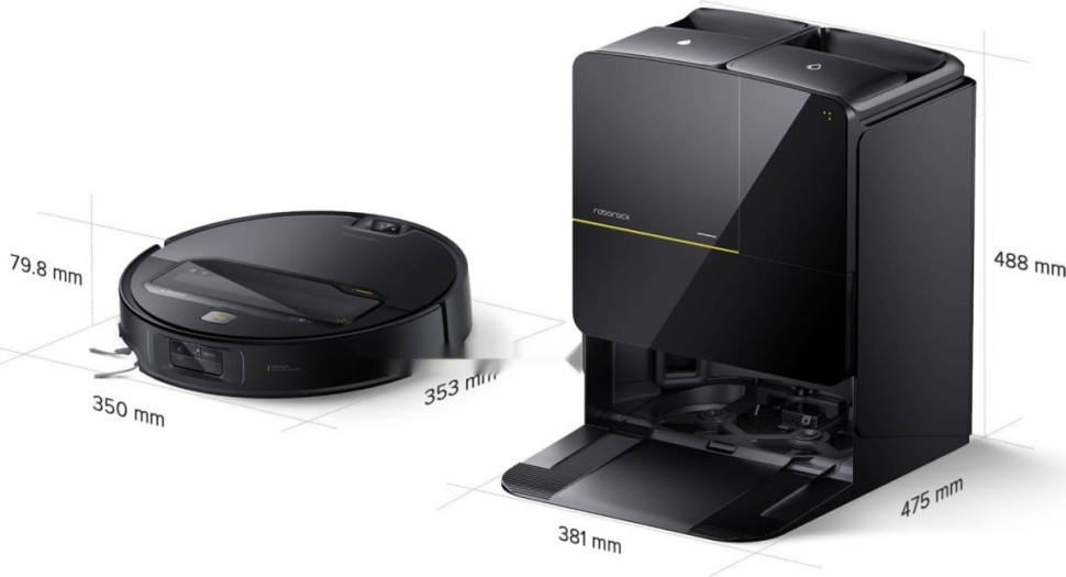 Робот-пылесос Roborock Saros Z70 (евровилка, черный) Робот-пылесос Roborock Saros Z70 (евровилка, черный)