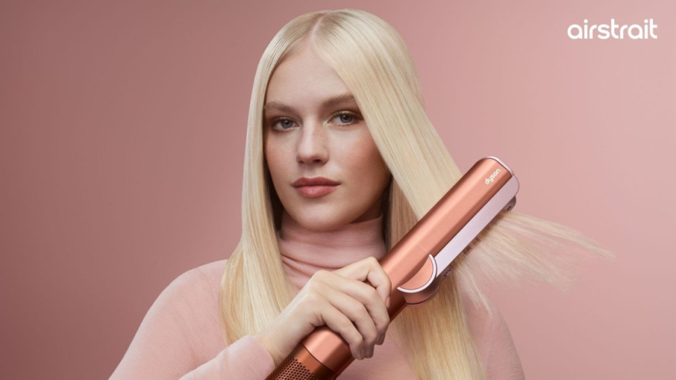 Выпрямитель Dyson Airstrait (с переходником на евровилку, янтарный шелк)