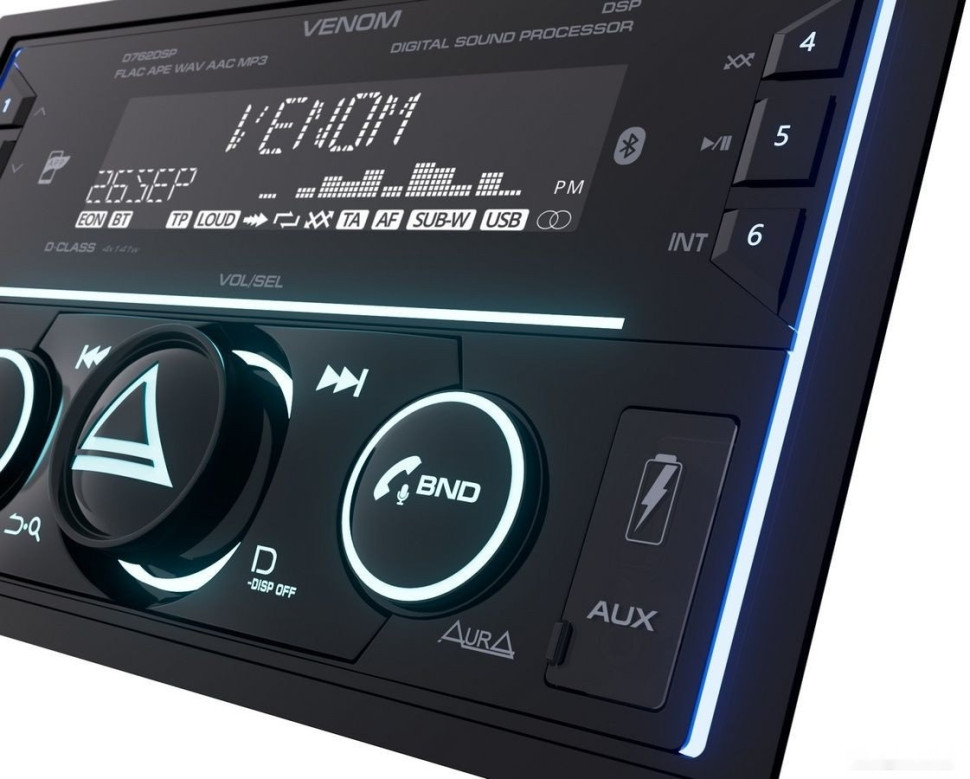 Автомагнитола Aura Venom-D762DSP Автомагнитола Aura Venom-D762DSP