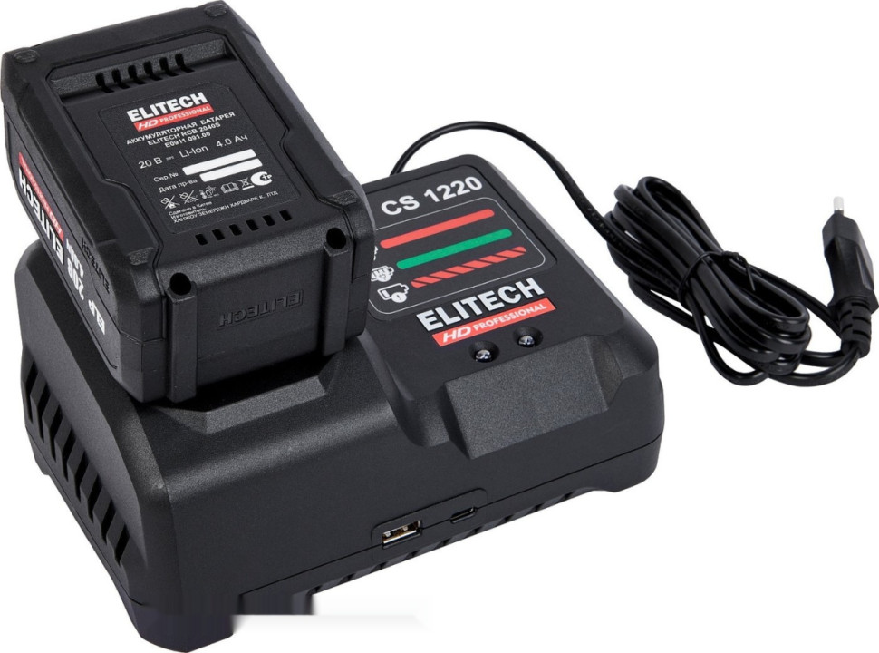 Пистолет для герметика Elitech CCG 20SL6 (с 1-им АКБ)