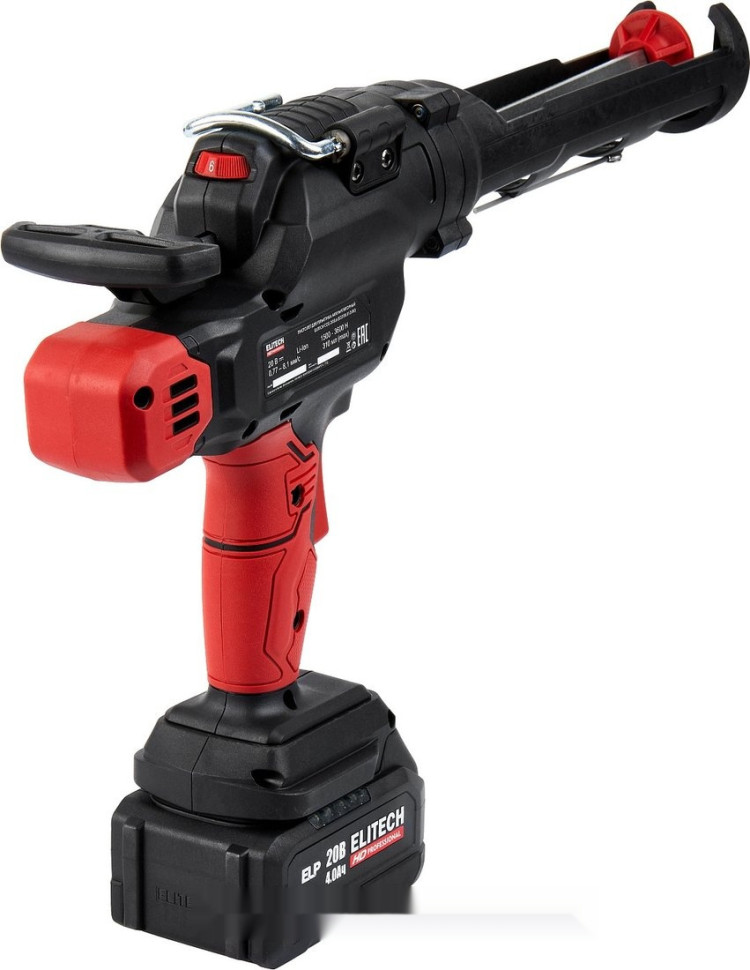 Пистолет для герметика Elitech CCG 20SL6 (с 1-им АКБ)