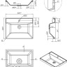 Умывальник Roxen Mila 60 3001160