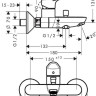 Смеситель Hansgrohe Logis E 71403000 для ванны с душем