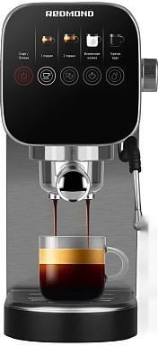 Рожковая кофеварка Redmond CM701 (сталь)