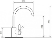Смеситель Tolero Элара (серый 701)