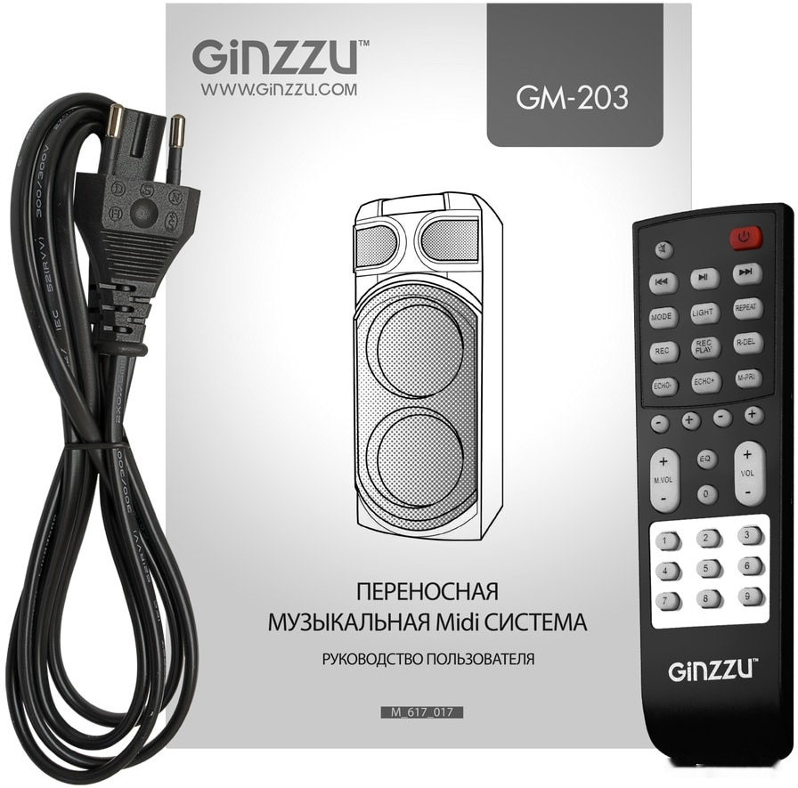 Музыкальный центр Ginzzu GM-203