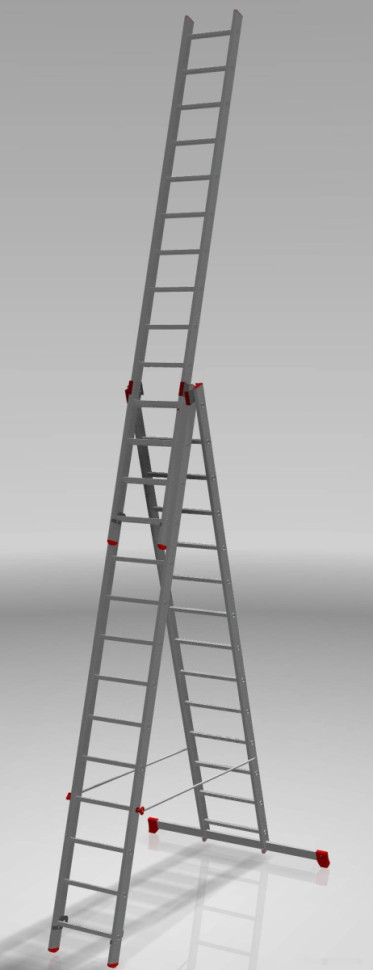 Лестница-стремянка Новая Высота NV 323 трёхсекционная профессиональная 3x14 ступеней Лестница-стремянка Новая Высота NV 323 трёхсекционная профессиональная 3x14 ступеней