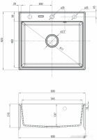 Кухонная мойка Deante Andante ZQN G103 (графитовый металлик)
