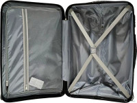 Чемодан-спиннер DoubleW YF-PP02 (L, черный)