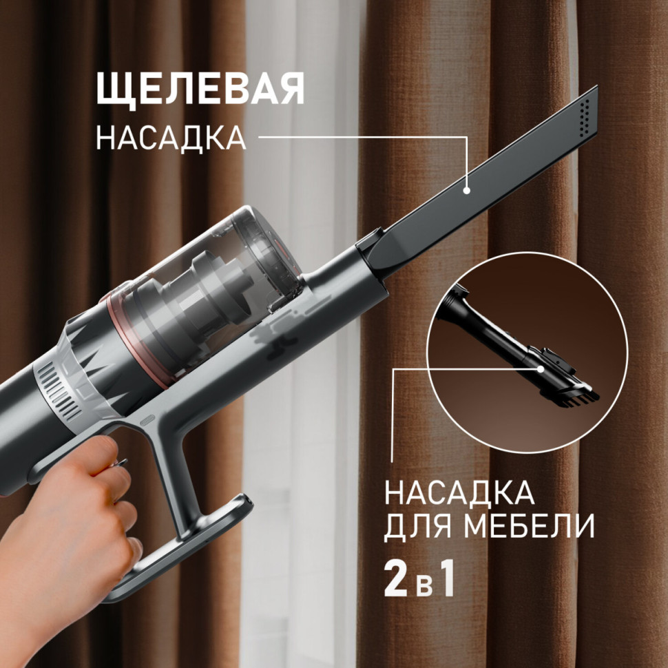 Вертикальный пылесос Weissgauff V12 BLDC 500 Ora Rosa Turbo