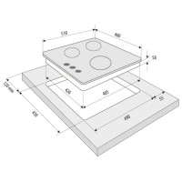 Варочная панель Krona FIERO 45 BL