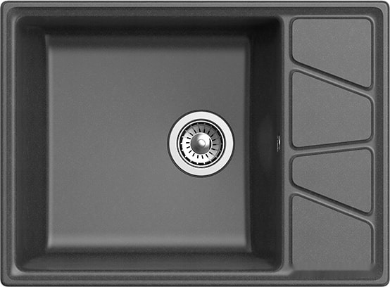 Кухонная мойка GranFest GF-V-680L (графит)