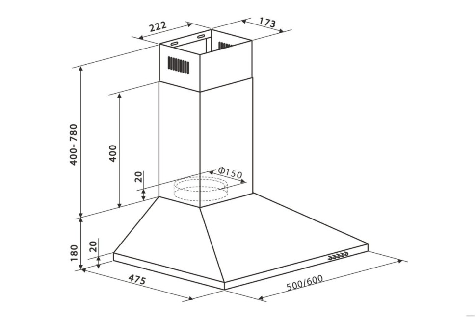 Вытяжка Making Oasis Everywhere KB-60I Вытяжка Making Oasis Everywhere KB-60I