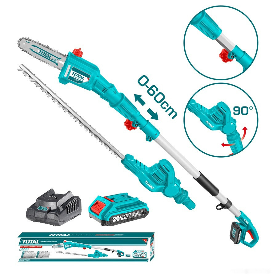 Кусторез + высоторез Total TPTS201681 (с 1-м АКБ) Кусторез + высоторез Total TPTS201681 (с 1-м АКБ)