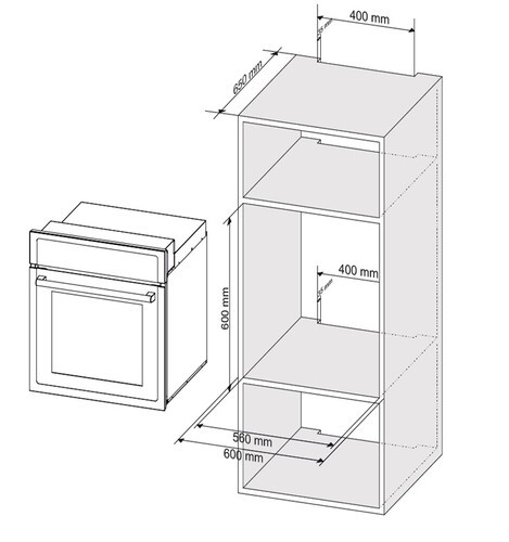 Духовой шкаф RENOVA O90-3WS1 Духовой шкаф RENOVA O90-3WS1