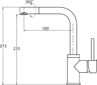 Смеситель AquaSanita Forte 5553 710 белый