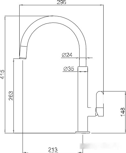 Смеситель Elleci Dove K86 Kuro Black Смеситель Elleci Dove K86 Kuro Black